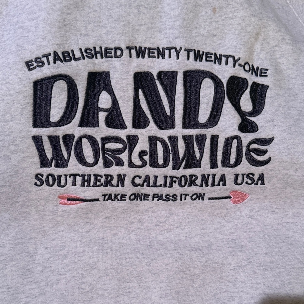 DANDY WORLDWIDE heart sleeve hoodie